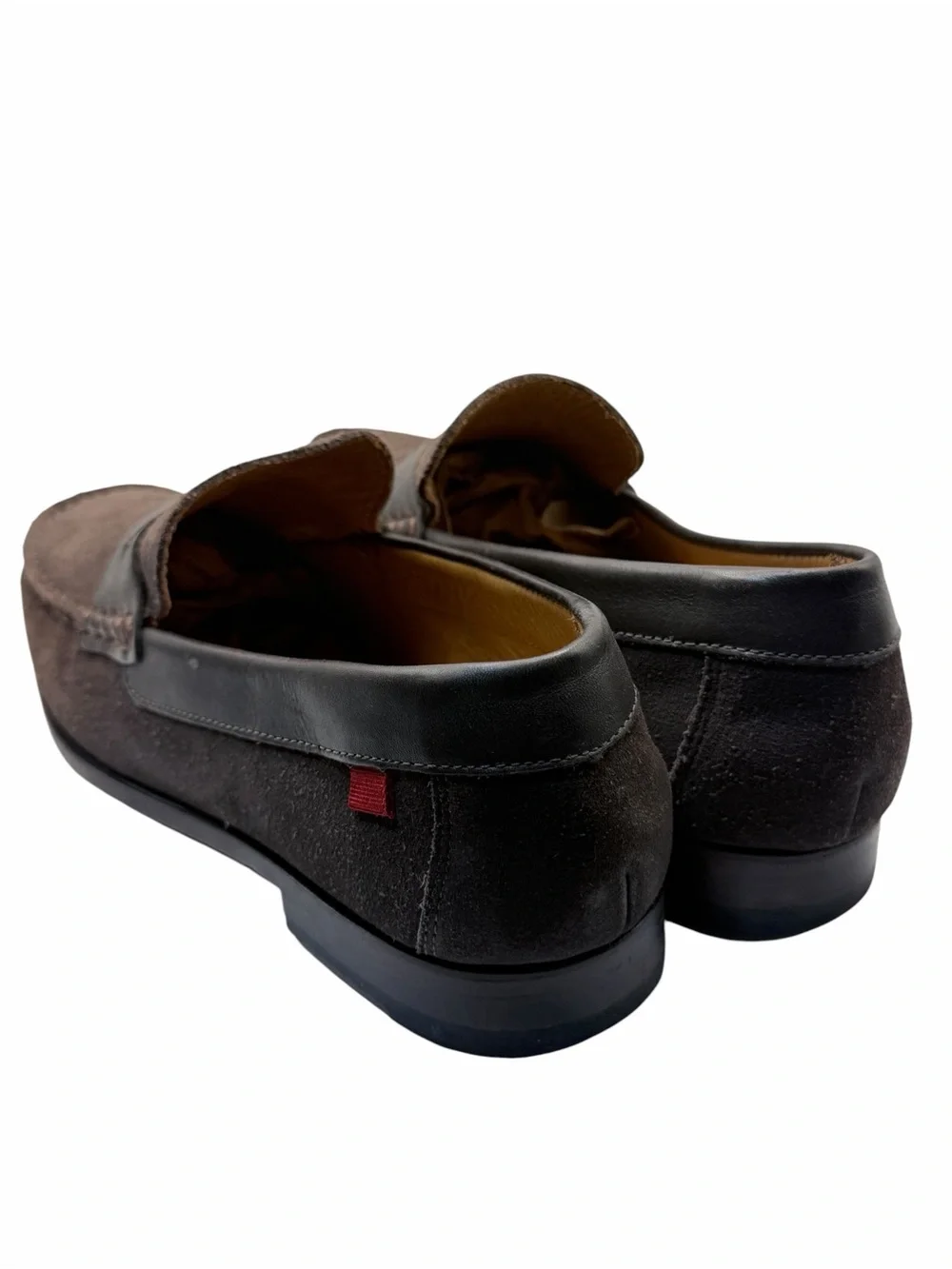 Marc Joseph New York Brown Suede Penny Loafers Men’s Size 8 Made in Brazil